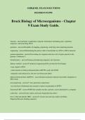 Brock Biology of Microorganisms - Chapter 9 Exam Study Guide.