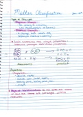 Matter Classification 