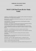 MAST 1120 Final Exam Review Study Guide.