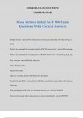 Mesa Airlines Initial AGT 900 Exam Questions With Correct Answers