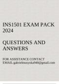 INS1501 Exam pack 2024(Questions and answers)