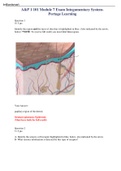 A and P 1 101 Module 7 Exam Integumentary System- Portage Learning