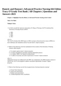 Hamric and Hanson's Advanced Practice Nursing 6th Edition Tracy O’Grady Test Bank | All Chapters | Questions and Answers 2023.