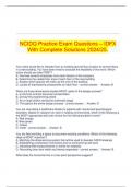 NCIDQ Practice Exam Questions – IDFX With Complete Solutions 2024/25.