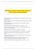   Esthetician Written Exam 2024 Questions And Answers Well Illustrated.