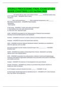 STERILE PROCESSING FINAL EXAM STUDY GUIDE CHAPTERS 1-23 Verified 2024