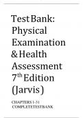 test bank physical examination and health assessment 7th edition 2024-2025