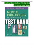 TEST BANK for Medical Parasitology: A Self-Instructional Text, 7th Edition by Leventhal; Cheadle, All 11 Chapters Covered, Verified Latest Edition