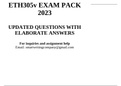 ETH305v EXAM PACK 2023