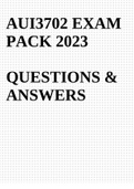 AUI3702 Exam PACK 2023