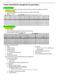 Cardiac dysrhythmia management & pacemakers