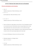 ATI TEAS 7 Math Study Guide: Questions with Answers and Explanations