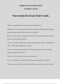 Macromolecule Exam Study Guide.