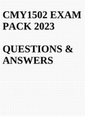 CMY1502 EXAM PACK 2023