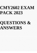 CMY2602 EXAM PACK 2023