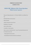 MEDS 580: Midterm (EK) Exam Questions With Correct Answers