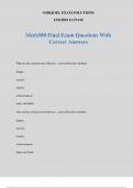 Meds580 Final Exam Questions With Correct Answers