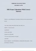 MS1 Exam 2 Questions With Correct Answers