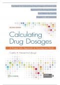 TEST BANK For Calculating Drug Dosages A Patient-Safe Approach to Nursing and Math 2nd Edition by Castillo, Verified Chapters 1 - 22, Complete Newest Version