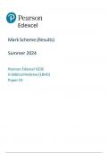 Pearson Edexcel GCSE In Biblical Hebrew (1BH0) Paper 01 mark scheme 2024 june 1bho/01