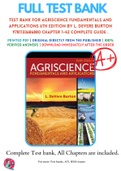 Test Bank For Agriscience Fundamentals and Applications 6th Edition By L. DeVere Burton 9781133686880 Chapter 1-42 Complete Guide .