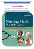 Complete Test Bank Nursing Health Assessment A Clinical Judgment Approach 4th Edition, Sharon Jensen (Author) 2022 |Five Units With All Chapters 1-30