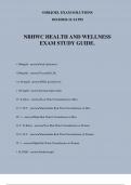 NBHWC HEALTH AND WELLNESS EXAM STUDY GUIDE.