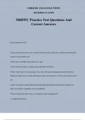 NBHWC Practice Test Questions And Correct Answers