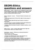 DEOMI-Ethics questions and answers