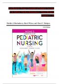 TEST BANK For Wong’s Essentials of Pediatric Nursing, 11th Edition by Marilyn Hockenberry, Cheryl Rodgers, Verified Chapters 1 - 31, Complete Newest Version