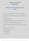 NMTCB PET EXAM REVIEW Study Guide.