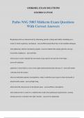 Patho NSG 5003 Midterm Exam Questions With Correct Answers