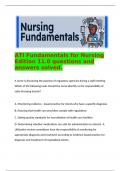   ATI Fundamentals for Nursing Edition 11.0 questions and answers solved.  A nurse is discussing the purpose of regulatory agencies during a staff meeting. Which of the following tasks should the nurse identify as the responsibility of state licensing boa