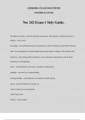 Nsc 242 Exam 1 Stdy Guide.