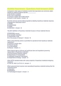 HazMat Awareness Questions And Answers 2023, Tcfp HazMat Operations Possible Questions and Correct Answers (Complete Solution) Graded A+ & IFSAC HAZMAT! Exam Questions with 100% correct Answers 2023.