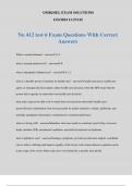 Nu 412 test 6 Exam Questions With Correct Answers