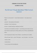 Nu 412 test 5 Exam Questions With Correct Answers