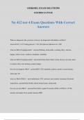 Nu 412 test 4 Exam Questions With Correct Answers