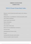 NUR 111 Exam 4 Exam Study Guide.