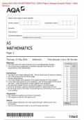 Actual 2024 AQA AS MATHEMATICS 7356/2 Paper 2 Merged Question Paper + Mark Scheme