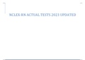 NCLEX-RN ACTUAL TEST.