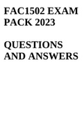 FAC1502 EXAM PACK 2023