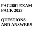 FAC2601 EXAM PACK 2023