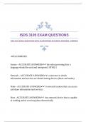 ISDS 3105 EXAM QUESTIONS WITH GUARANTEED ACCURATE ANSWERS |VERIFIED