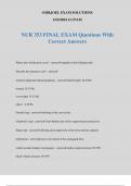 NUR 353 FINAL EXAM Questions With Correct Answers