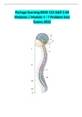 Portage learning BIOD 152 A&P 2 All Modules | Module 1 - 7 Problem Sets Exams 2022 