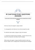 IR CAAP EXAM STUDY QUESTIONS 20242025 WITH GUARANTEED ACCCURATE ANSWERS