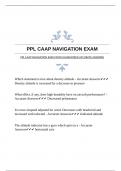 PPL CAAP NAVIGATION EXAM WITH GUARANTEED ACCURATE ANSWERS