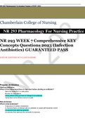 NR 293 WEEK 7 Comprehensive KEY Concepts Questions 2023 (Infection Antibiotics) GUARANTEED PASS