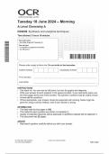 OCR 2024 A Level Chemistry A H432/02 Synthesis and analytical techniques Question Paper & Mark Scheme (Merged)